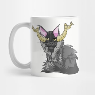 Twisted Horns Cat Mug